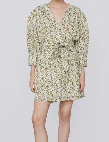Rochie Zara, alb/verde