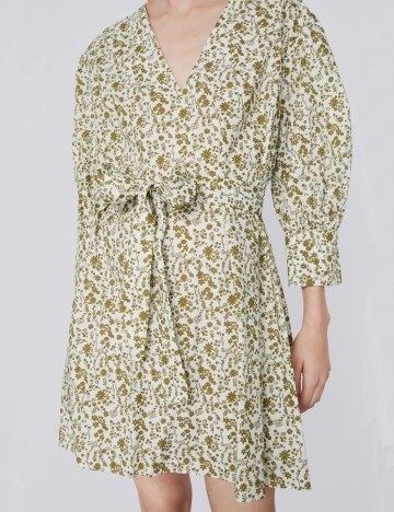 Rochie Zara, alb/verde