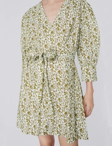Rochie Zara, alb/verde
