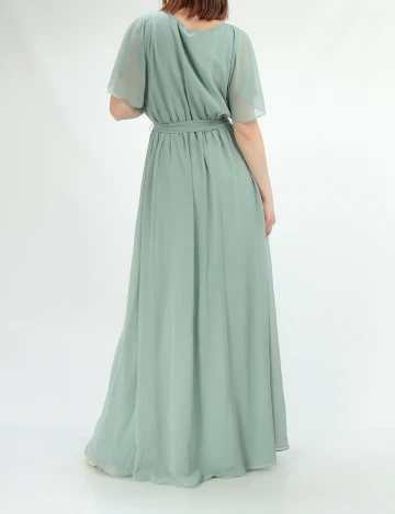 Rochie lunga Goddiva, verde Verde