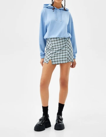 Fusta Bershka, bleu