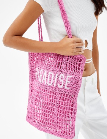 Geanta Bershka, roz