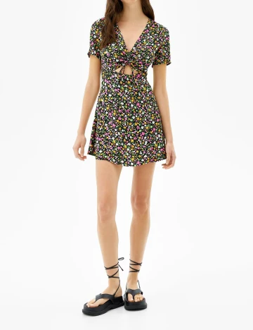 Rochie scurta Bershka, floral