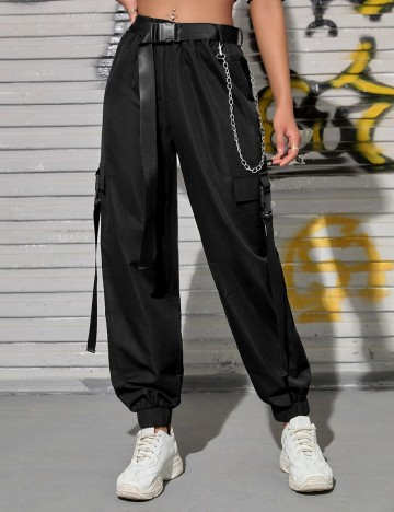 Pantaloni SHEIN, negru