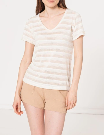 Tricou Hailys, crem
