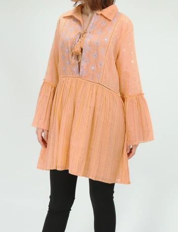 Rochie scurta Savage Culture, portocaliu