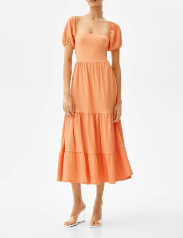 Rochie medie Bershka, portocaliu