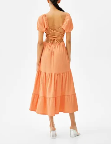 Rochie medie Bershka, portocaliu