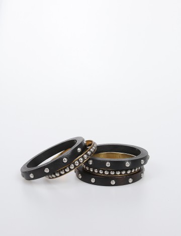Set bratari Harmony Culture, negru/auriu