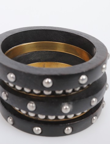 Set bratari Harmony Culture, negru/auriu