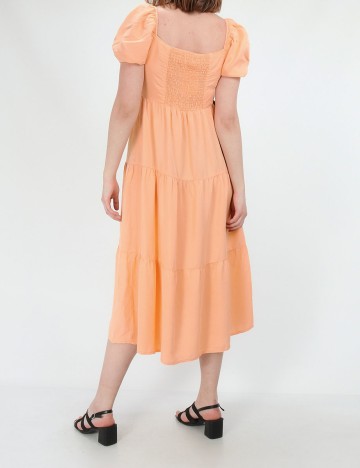 Rochie medie Bershka, piersica