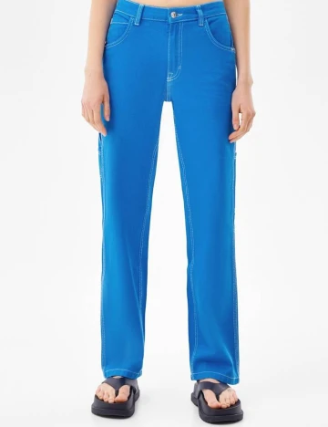 Blugi Bershka, albastru