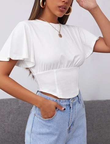 Top SHEIN, alb