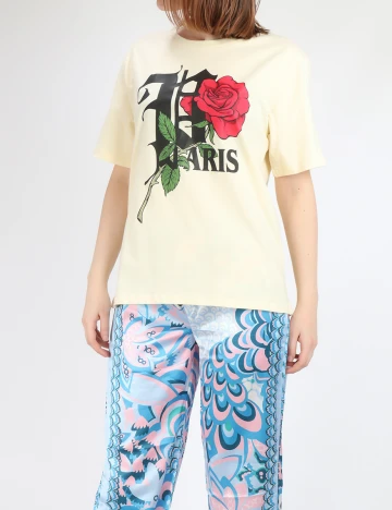Tricou Romwe, galben