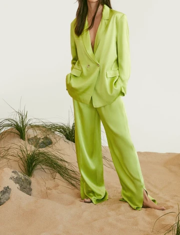 Sacou Bershka, verde Verde