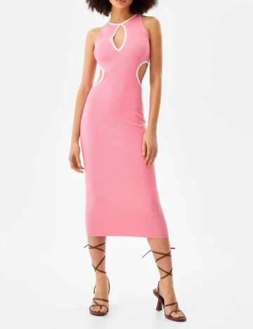 Rochie medie Bershka, roz Roz