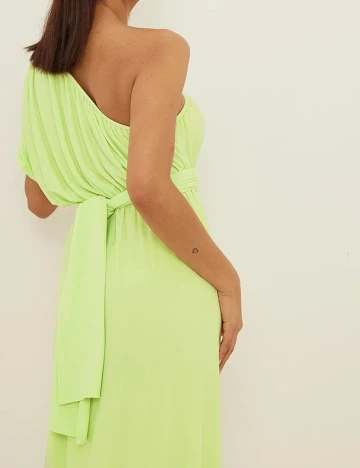 Rochie lunga NA-KD, verde neon