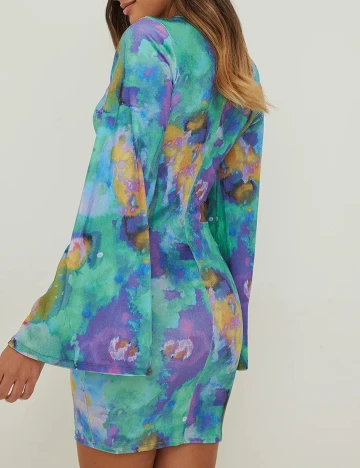 Rochie scurta NA-KD, mix culori