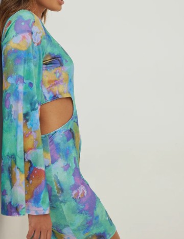 Rochie scurta NA-KD, mix culori