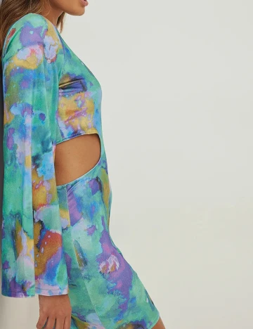 Rochie scurta NA-KD, mix culori