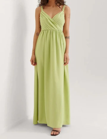 Rochie lunga NA-KD, verde