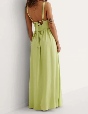 Rochie lunga NA-KD, verde