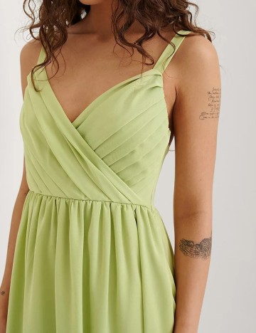 Rochie lunga NA-KD, verde
