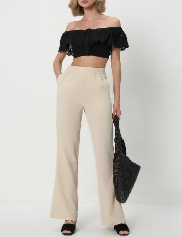 Pantaloni Reserved, crem Crem