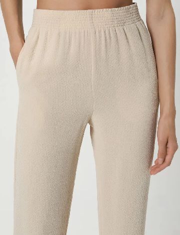 Pantaloni Reserved, crem