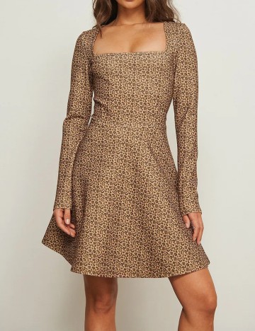 Rochie scurta NA-KD, animal print