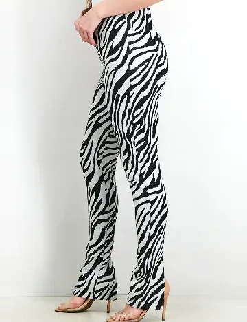 Pantaloni Reserved, negru/gri
