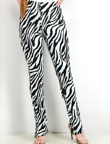 Pantaloni Reserved, negru/gri