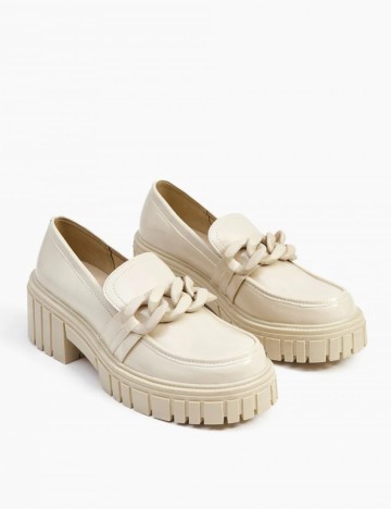 Mocasini CROPP, crem