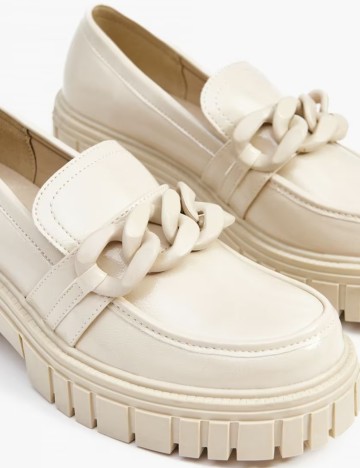 Mocasini CROPP, crem