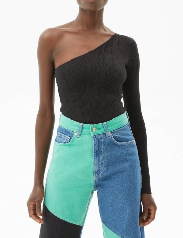 Body Bershka, negru, M