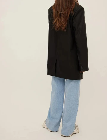 Sacou Oversize NA-KD, negru Negru
