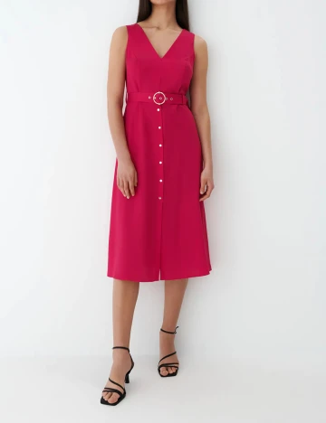 Rochie medie Mohito, fucsia Roz