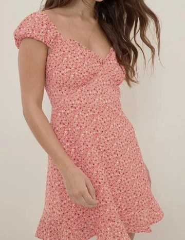 Rochie scurta NA-KD, floral Floral print