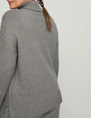 Pulover NA-KD Plus Size, gri Gri