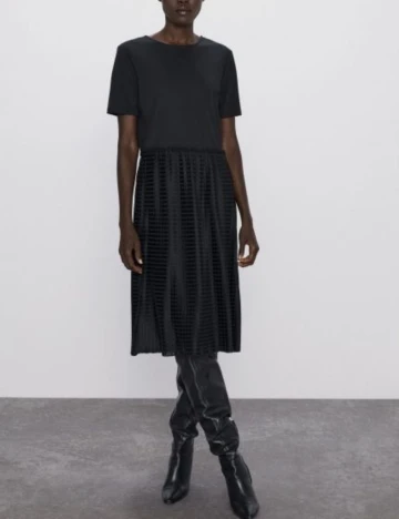 Rochie medie Zara, negru Negru