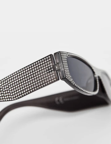 Ochelari de soare Bershka, negru Negru