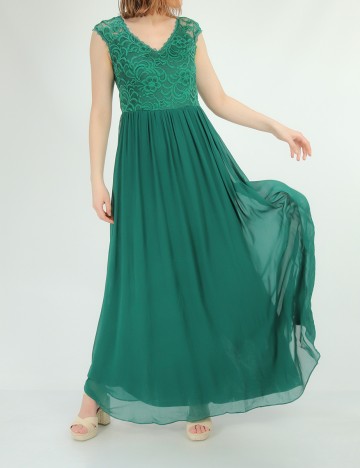 Rochie lunga Ever-Pretty, verde