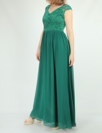 Rochie lunga Ever-Pretty, verde