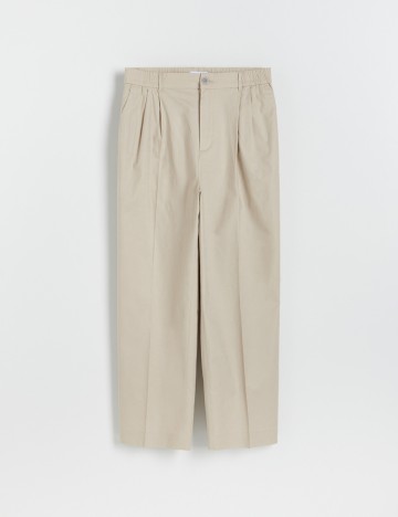 Pantaloni Reserved, crem