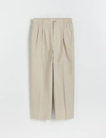 Pantaloni Reserved, crem Crem