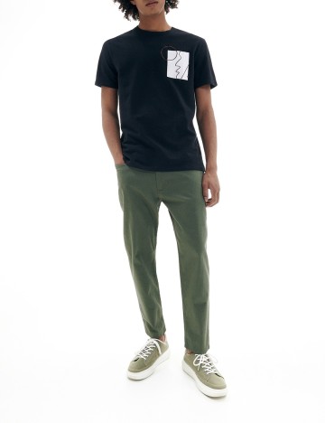 Pantaloni Reserved, verde, L