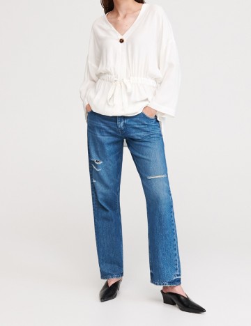 Blugi Reserved, albastru denim, 36