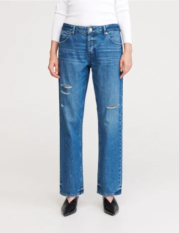 Blugi Reserved, albastru denim