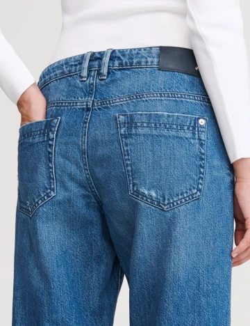 Blugi Reserved, albastru denim