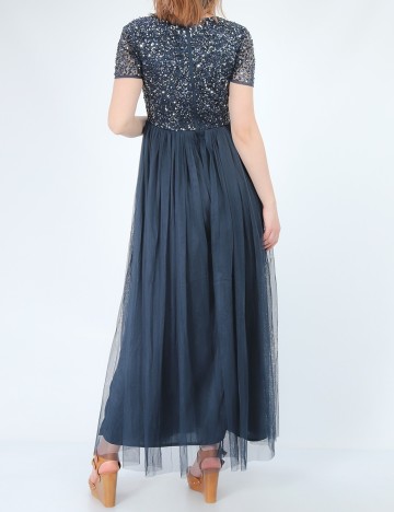Rochie lunga Maya Deluxe, bleumarin